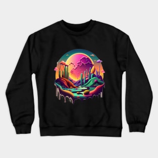 Abstract Desert Landscape Crewneck Sweatshirt